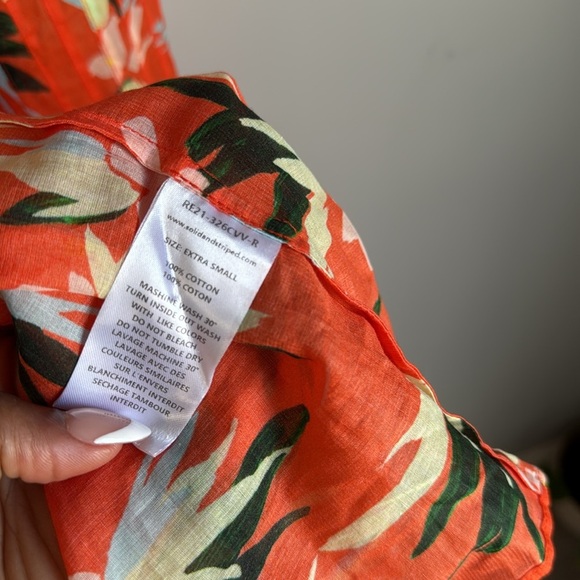 SOLID & STRIPED Tilda Dress Orange XS - Picture 6 of 15